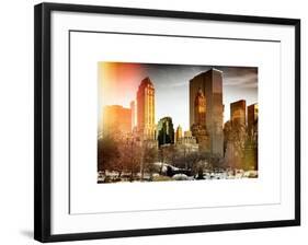 Instants of NY Series - NYC Architecture and Buildings-Philippe Hugonnard-Framed Art Print