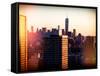 Instants of NY Series - NYC Cityscape with the One World Trade Center (1WTC) at Sunset-Philippe Hugonnard-Framed Stretched Canvas