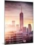 Instants of NY Series - NYC Cityscape with the One World Trade Center (1WTC) at Sunset-Philippe Hugonnard-Mounted Photographic Print