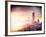 Instants of NY Series - NYC Cityscape with the One World Trade Center (1WTC) at Sunset-Philippe Hugonnard-Framed Photographic Print