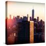 Instants of NY Series - NYC Cityscape with the One World Trade Center (1WTC) at Sunset-Philippe Hugonnard-Stretched Canvas