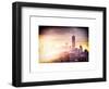 Instants of NY Series - NYC Cityscape with the One World Trade Center (1WTC) at Sunset-Philippe Hugonnard-Framed Art Print