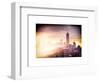 Instants of NY Series - NYC Cityscape with the One World Trade Center (1WTC) at Sunset-Philippe Hugonnard-Framed Art Print