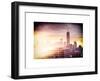 Instants of NY Series - NYC Cityscape with the One World Trade Center (1WTC) at Sunset-Philippe Hugonnard-Framed Art Print