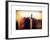 Instants of NY Series - NYC Cityscape with the One World Trade Center (1WTC) at Sunset-Philippe Hugonnard-Framed Art Print