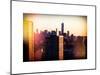 Instants of NY Series - NYC Cityscape with the One World Trade Center (1WTC) at Sunset-Philippe Hugonnard-Mounted Art Print