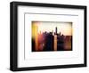 Instants of NY Series - NYC Cityscape with the One World Trade Center (1WTC) at Sunset-Philippe Hugonnard-Framed Art Print