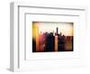 Instants of NY Series - NYC Cityscape with the One World Trade Center (1WTC) at Sunset-Philippe Hugonnard-Framed Art Print