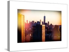 Instants of NY Series - NYC Cityscape with the One World Trade Center (1WTC) at Sunset-Philippe Hugonnard-Stretched Canvas