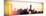 Instants of NY Series - NYC Panoramic Cityscape with the One World Trade Center (1WTC) at Sunset-Philippe Hugonnard-Mounted Photographic Print