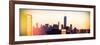 Instants of NY Series - NYC Panoramic Cityscape with the One World Trade Center (1WTC) at Sunset-Philippe Hugonnard-Framed Photographic Print