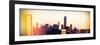 Instants of NY Series - NYC Panoramic Cityscape with the One World Trade Center (1WTC) at Sunset-Philippe Hugonnard-Framed Photographic Print