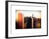 Instants of NY Series - NYC Skyline at Sunset with the One World Trade Center (1WTC)-Philippe Hugonnard-Framed Premium Giclee Print