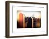 Instants of NY Series - NYC Skyline at Sunset with the One World Trade Center (1WTC)-Philippe Hugonnard-Framed Art Print