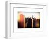 Instants of NY Series - NYC Skyline at Sunset with the One World Trade Center (1WTC)-Philippe Hugonnard-Framed Art Print