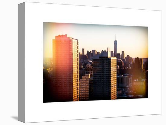 Instants of NY Series - NYC Skyline at Sunset with the One World Trade Center (1WTC)-Philippe Hugonnard-Stretched Canvas