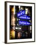 Instants of NY Series - NYC Street Signs in Manhattan by Night - New York-Philippe Hugonnard-Framed Photographic Print