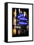 Instants of NY Series - NYC Street Signs in Manhattan by Night - New York-Philippe Hugonnard-Framed Stretched Canvas