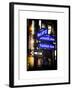 Instants of NY Series - NYC Street Signs in Manhattan by Night - New York-Philippe Hugonnard-Framed Art Print