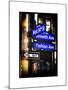 Instants of NY Series - NYC Street Signs in Manhattan by Night - New York-Philippe Hugonnard-Mounted Art Print