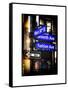 Instants of NY Series - NYC Street Signs in Manhattan by Night - New York-Philippe Hugonnard-Framed Stretched Canvas