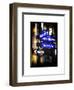 Instants of NY Series - NYC Street Signs in Manhattan by Night - New York-Philippe Hugonnard-Framed Art Print