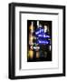 Instants of NY Series - NYC Street Signs in Manhattan by Night - New York-Philippe Hugonnard-Framed Art Print