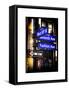 Instants of NY Series - NYC Street Signs in Manhattan by Night - New York-Philippe Hugonnard-Framed Stretched Canvas