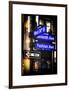 Instants of NY Series - NYC Street Signs in Manhattan by Night - New York-Philippe Hugonnard-Framed Art Print