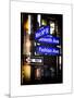 Instants of NY Series - NYC Street Signs in Manhattan by Night - New York-Philippe Hugonnard-Mounted Art Print