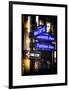 Instants of NY Series - NYC Street Signs in Manhattan by Night - New York-Philippe Hugonnard-Framed Art Print