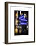 Instants of NY Series - NYC Street Signs in Manhattan by Night - New York-Philippe Hugonnard-Framed Art Print