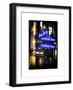 Instants of NY Series - NYC Street Signs in Manhattan by Night - New York-Philippe Hugonnard-Framed Art Print