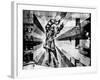 Instants of NY Series - NYC Urban Street Art at Manhattan in Winter-Philippe Hugonnard-Framed Photographic Print