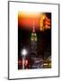 Instants of NY Series - NYC Urban Street Scene - The Empire State Building with a Red Light-Philippe Hugonnard-Mounted Art Print