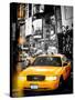 Instants of NY Series - NYC Yellow Taxis / Cabs in Times Square by Night - Manhattan - New York-Philippe Hugonnard-Stretched Canvas