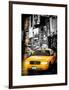 Instants of NY Series - NYC Yellow Taxis / Cabs in Times Square by Night - Manhattan - New York-Philippe Hugonnard-Framed Art Print