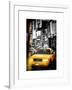 Instants of NY Series - NYC Yellow Taxis / Cabs in Times Square by Night - Manhattan - New York-Philippe Hugonnard-Framed Art Print