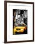 Instants of NY Series - NYC Yellow Taxis / Cabs in Times Square by Night - Manhattan - New York-Philippe Hugonnard-Framed Art Print