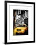 Instants of NY Series - NYC Yellow Taxis / Cabs in Times Square by Night - Manhattan - New York-Philippe Hugonnard-Framed Art Print