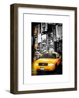 Instants of NY Series - NYC Yellow Taxis / Cabs in Times Square by Night - Manhattan - New York-Philippe Hugonnard-Framed Art Print