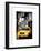 Instants of NY Series - NYC Yellow Taxis / Cabs in Times Square by Night - Manhattan - New York-Philippe Hugonnard-Framed Art Print