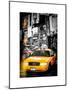 Instants of NY Series - NYC Yellow Taxis / Cabs in Times Square by Night - Manhattan - New York-Philippe Hugonnard-Mounted Art Print