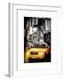 Instants of NY Series - NYC Yellow Taxis / Cabs in Times Square by Night - Manhattan - New York-Philippe Hugonnard-Framed Art Print