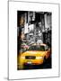 Instants of NY Series - NYC Yellow Taxis / Cabs in Times Square by Night - Manhattan - New York-Philippe Hugonnard-Mounted Art Print