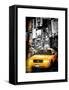 Instants of NY Series - NYC Yellow Taxis / Cabs in Times Square by Night - Manhattan - New York-Philippe Hugonnard-Framed Stretched Canvas