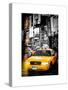 Instants of NY Series - NYC Yellow Taxis / Cabs in Times Square by Night - Manhattan - New York-Philippe Hugonnard-Stretched Canvas