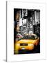 Instants of NY Series - NYC Yellow Taxis / Cabs in Times Square by Night - Manhattan - New York-Philippe Hugonnard-Stretched Canvas