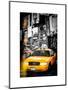 Instants of NY Series - NYC Yellow Taxis / Cabs in Times Square by Night - Manhattan - New York-Philippe Hugonnard-Mounted Premium Giclee Print