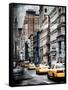 Instants of NY Series - NYC Yellow Taxis / Cabs on Broadway Avenue in Manhattan - New York City-Philippe Hugonnard-Framed Stretched Canvas